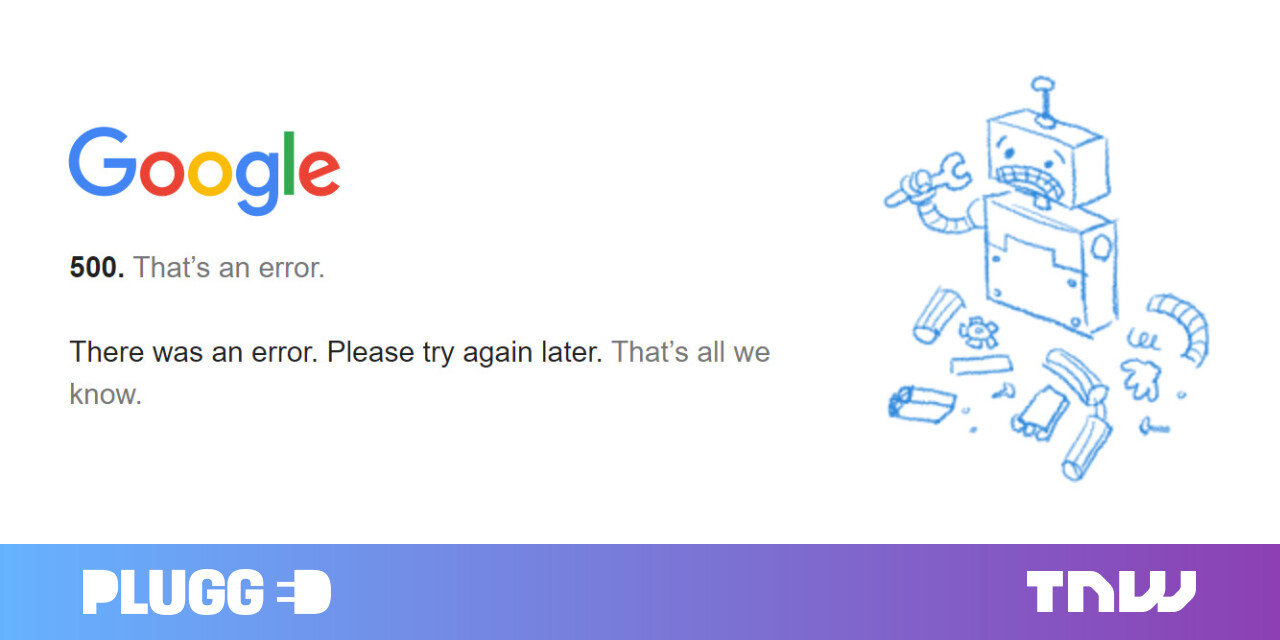 Google services are currently unavailable (update: they're back)