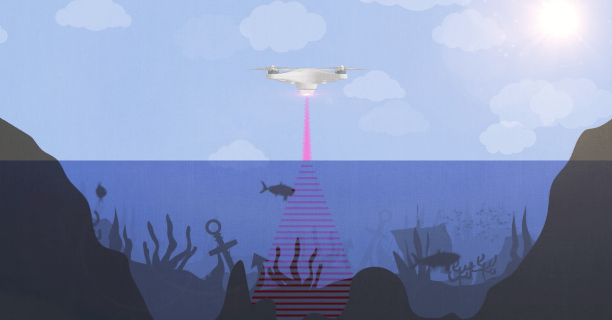 Mapping the entire ocean floor - from the sky?