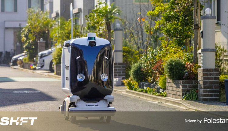 Panasonic is testing Japan's response to its first delivery robots

