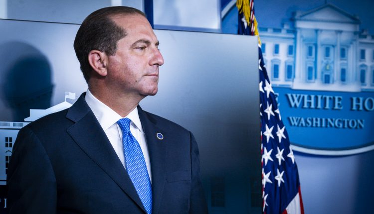 Health Minister Alex Azar resigns on January 20th

