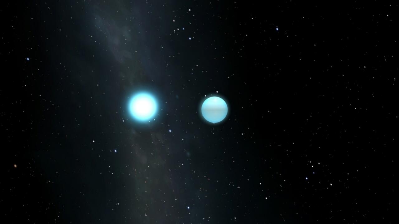 Strange green star is the result of a merger between two white dwarfs