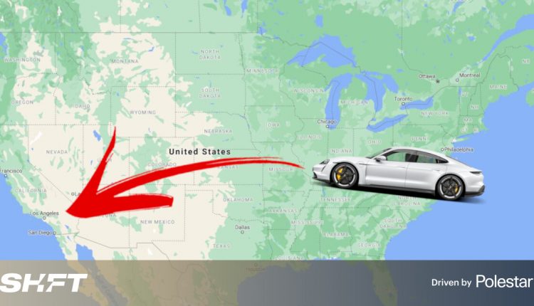 Porsche Taycan dethrones Tesla Model 3 as the fastest EV to cross the USA

