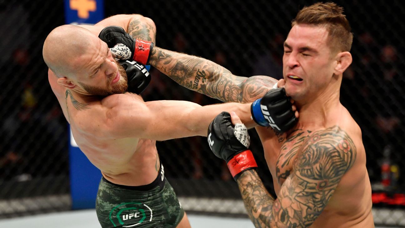Dustin Poirier stuns Conor McGregor with TKO in the 2nd round at UFC 257