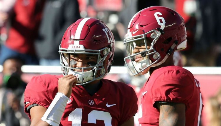 Former Alabama soccer teammates DeVonta Smith and Tua Tagovailoa have spoken about a possible Miami Dolphins reunion

