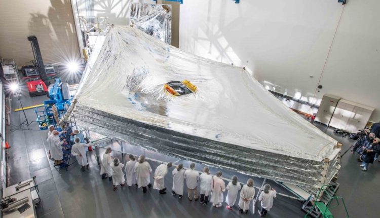 James Webb unfolds the Sunshield universe today

