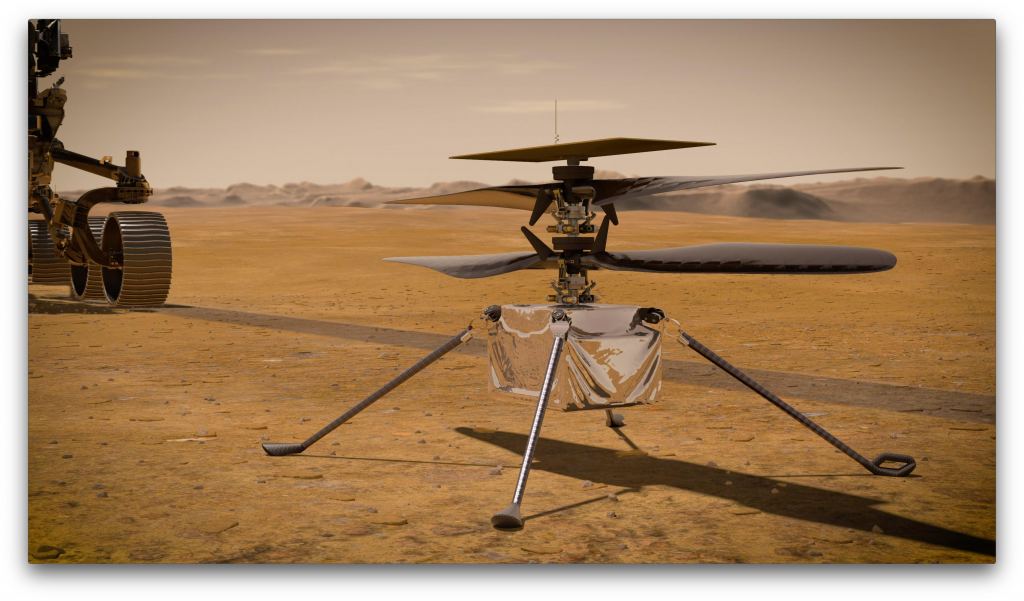 The Mars helicopter is online and ready to fly