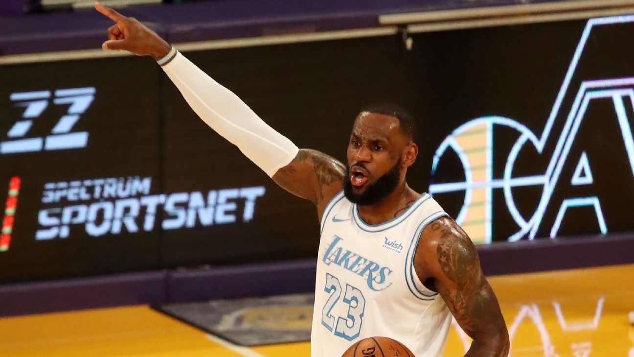 Unimpressed by the workload, LeBron James of the Los Angeles Lakers urges the "narration" that he needs more rest