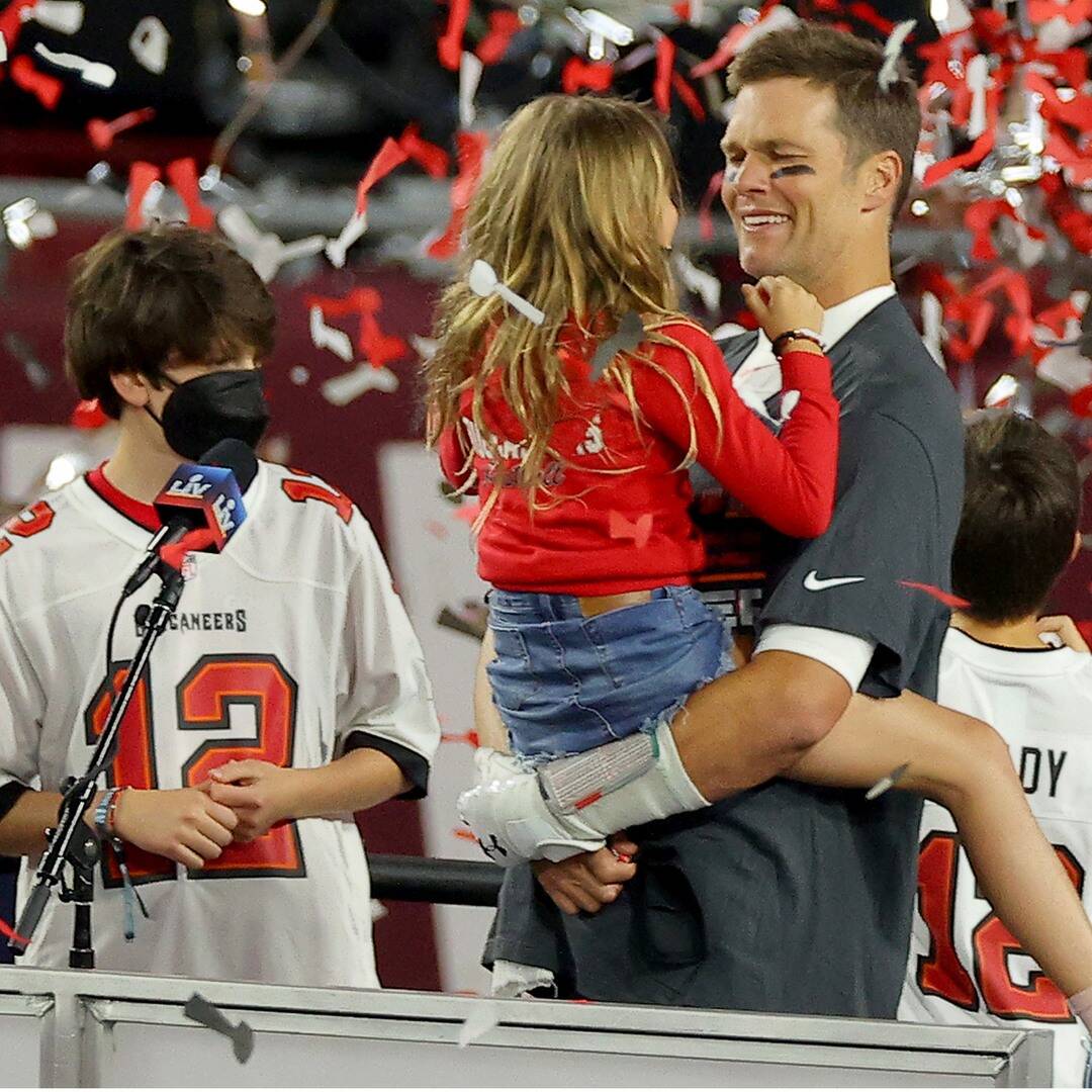 Tom Brady's daughter Vivian starred in his Super Bowl MVP speech