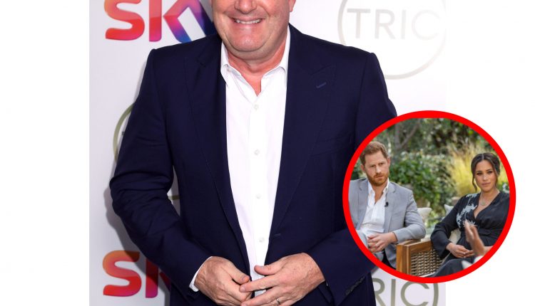 Piers Morgan among those in the UK unhappy about the Oprah Winfrey interview with Meghan Markle and Prince Harry

