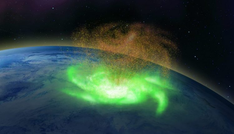 The earth's atmosphere can create a "space hurricane".

