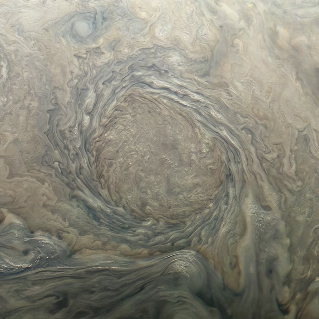 Stare right into a huge storm on Jupiter
