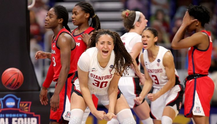 Stanford is holding Arizona back for the first ever NCAA women's basketball championship since 1992


