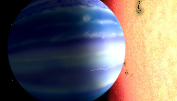 Hydroxyl (OH) first seen in an exoplanet atmosphere

