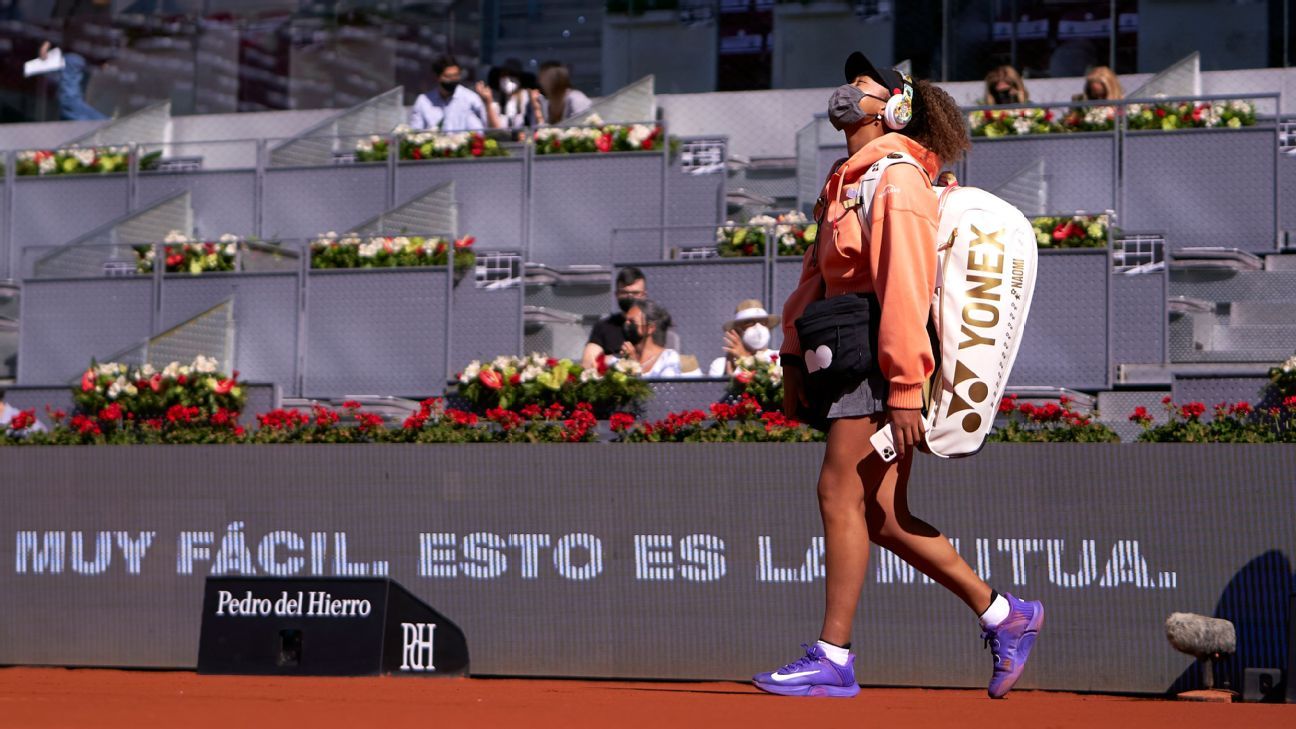 Naomi Osaka from Madrid Open after an angry loss to Karolina Muchova