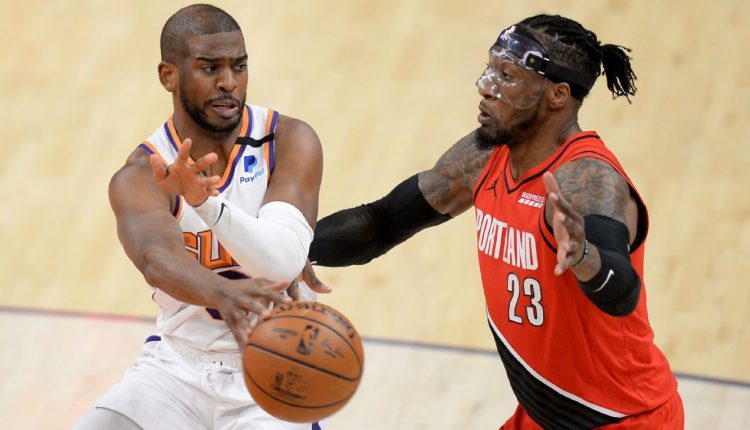   NBA Playoff Clock - Phoenix Suns Slows Down Role Of Portland Trail Blazer;  San Antonio Spurs wins the play-in

