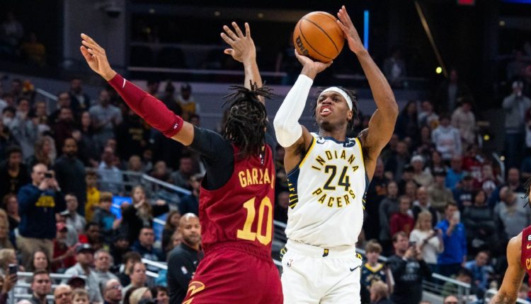 Pacers' Buddy Hield connects after just 3 seconds in the game against Cavaliers

