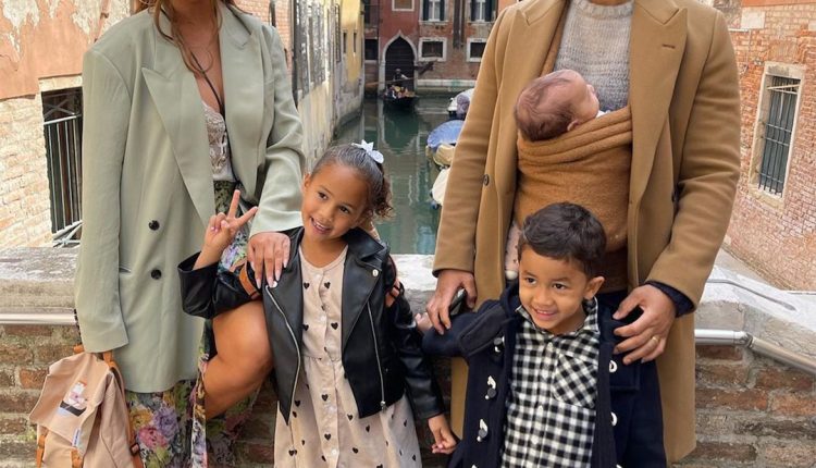Chrissy Teigen's eldest children are 'thriving' as big siblings to baby Esti

