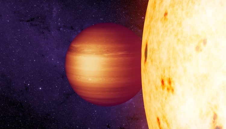 A brown dwarf is hit by so much radiation that it is hotter than the Sun


