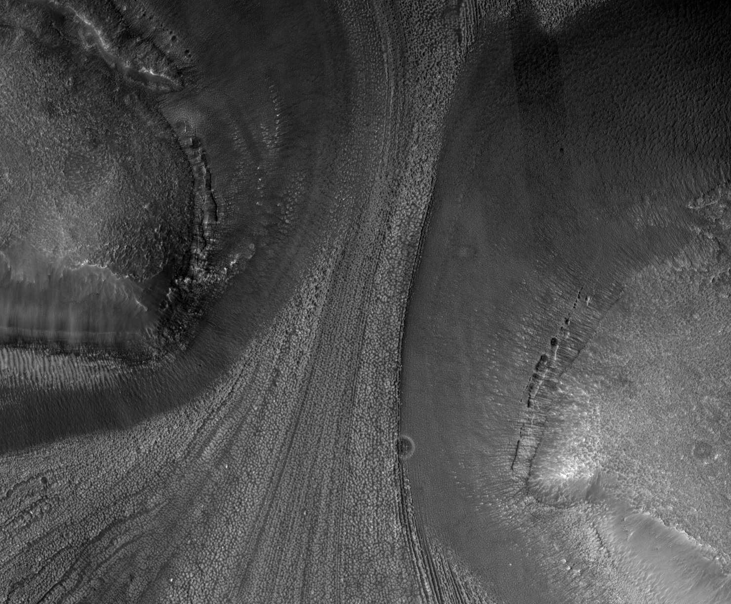 This Sure Looks Like the Movements of a Glacier Across Ancient Mars