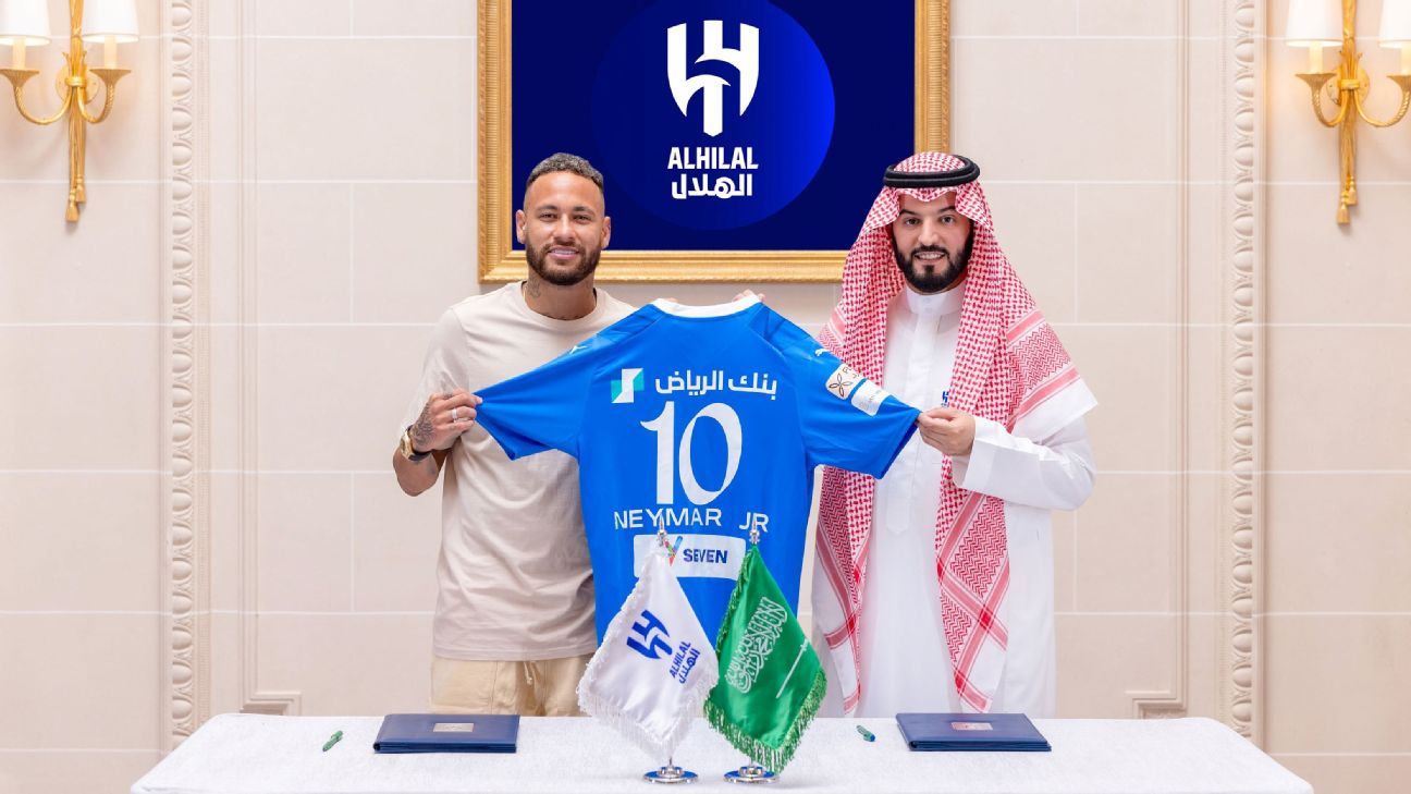 Neymar completes transfer from PSG to Saudi club Al Hilal