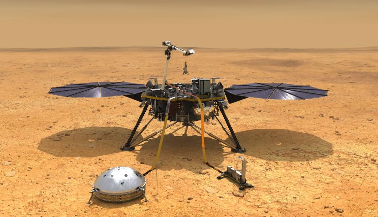 Artist illustration of Mars Insight Lander. Credit: NASA/JPL