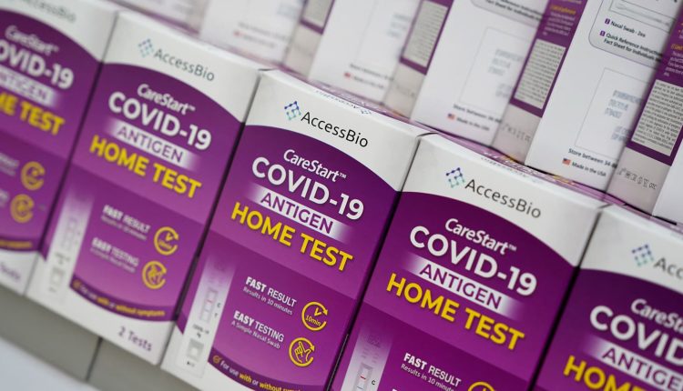 Free at home Covid tests available starting Monday
