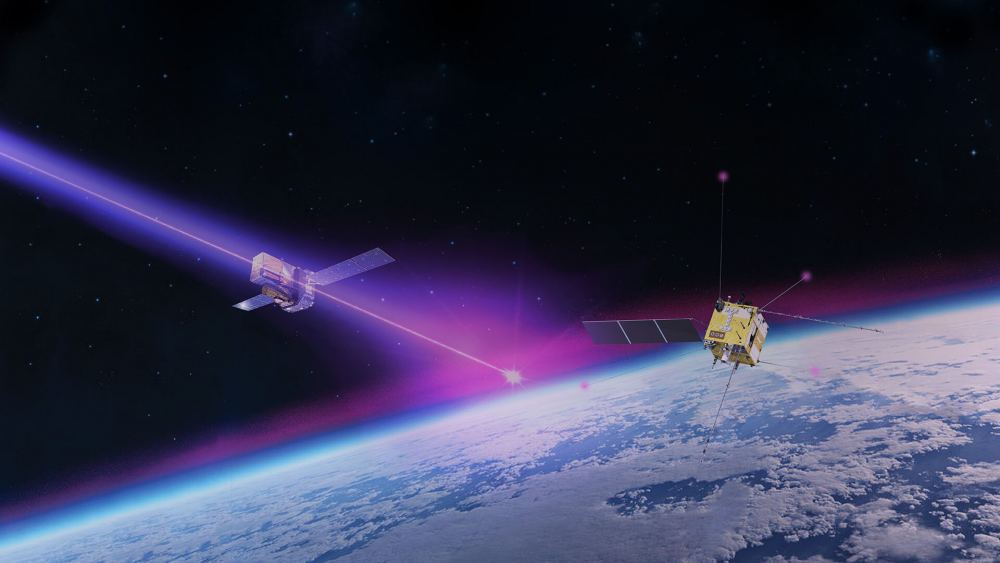 This is the result of a gamma-ray burst (GRB) from a star’s supernova explosion, in a galaxy almost two billion light-years away. The gamma rays bombarded our atmosphere and stirred up disturbances in the ionosphere. Courtesy ESA.