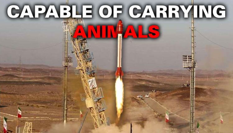 Image of the launch of the Salaman rocket by the Iranian Space Agency