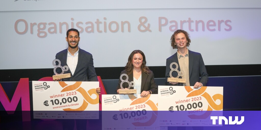 A glimpse into the future of tech from the winners of the Amsterdam Science & Innovation Award