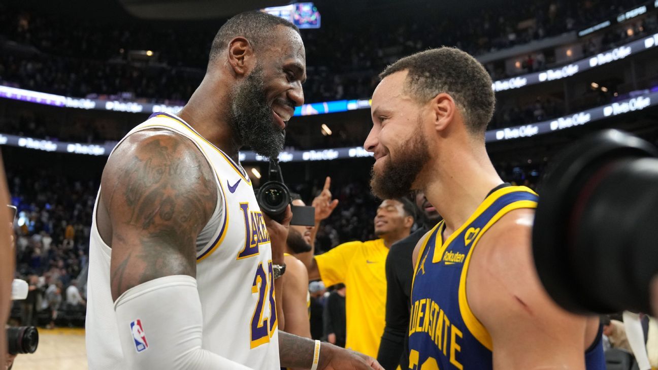Lakers' LeBron James, Warriors' Stephen Curry add to classic rivalry in 2-OT duel