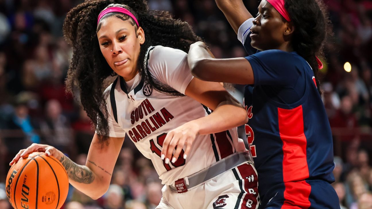 South Carolina without Kamilla Cardoso the next two games