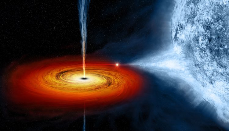 After matter swirls around a black hole, it simply falls into it

