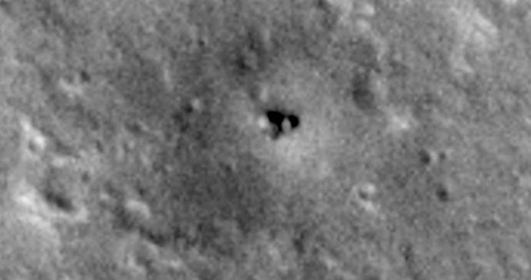 The Mars Reconnaissance Orbiter's HiRISE imager captured this view of dust-covered InSight lander on Mars. Courtesy: NASA/JPL-Caltech/UArizona