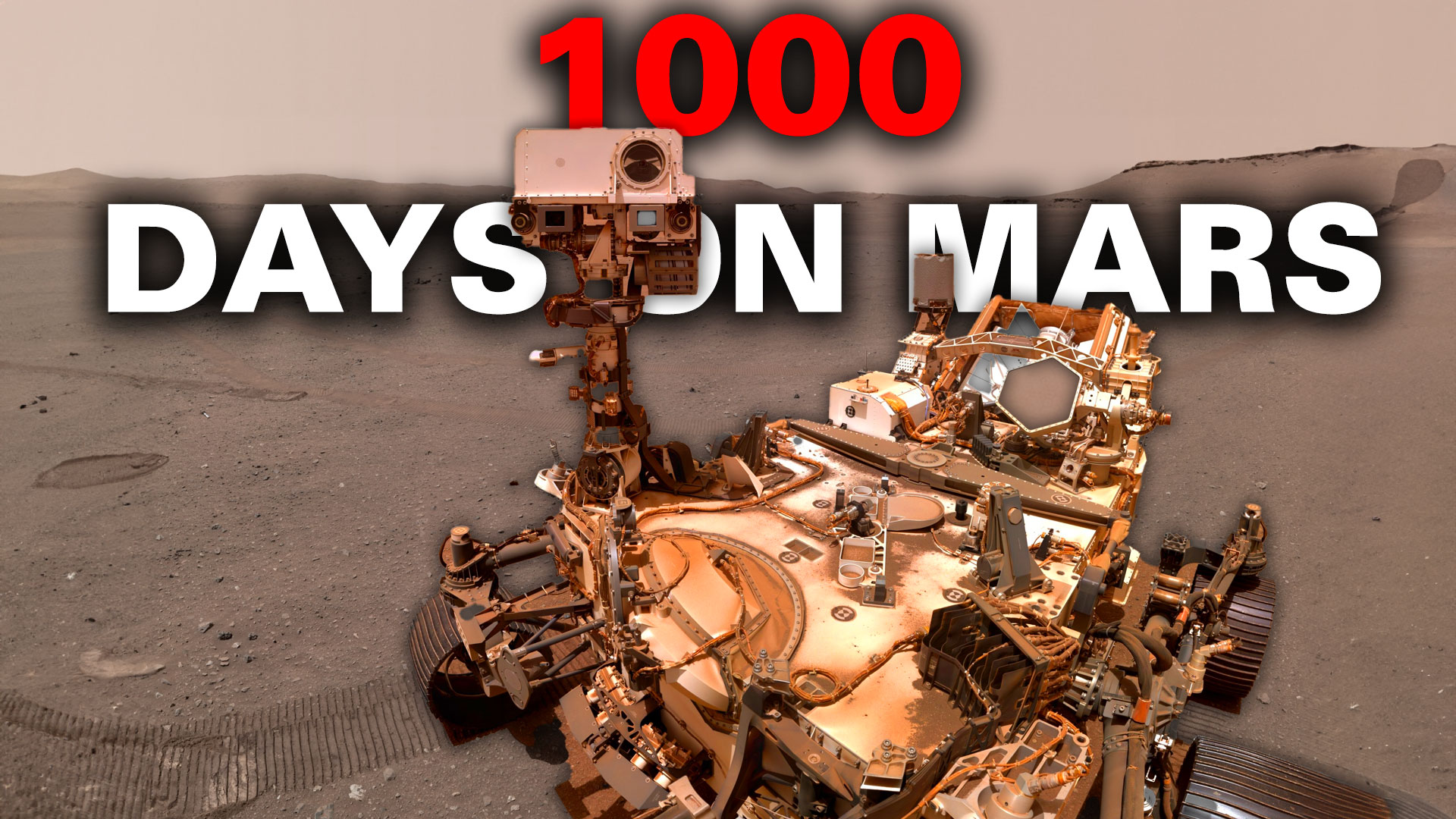 Perseverance completes over 1,000 days on Mars.  Still strong