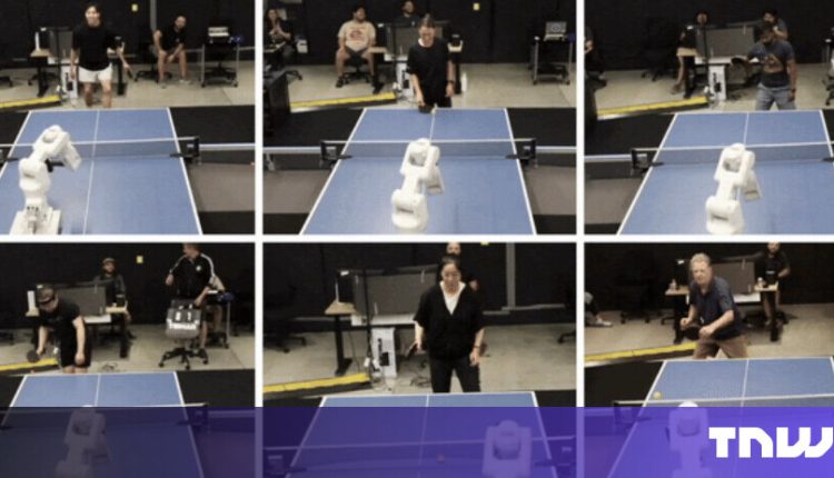 Google DeepMind’s new AI robot plays table tennis at “human level”


