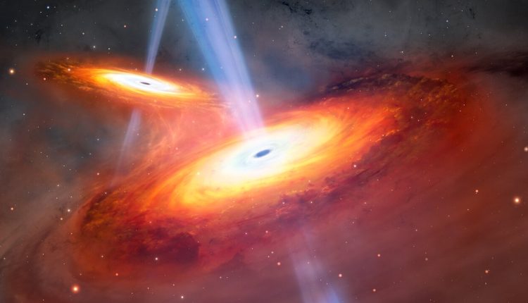 This ancient galaxy merger will produce a very bright quasar

