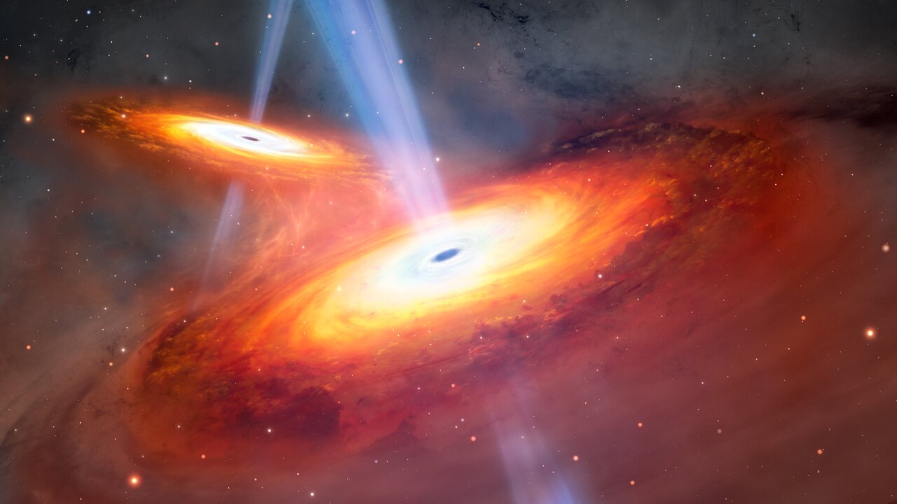 This ancient galaxy merger will produce a very bright quasar