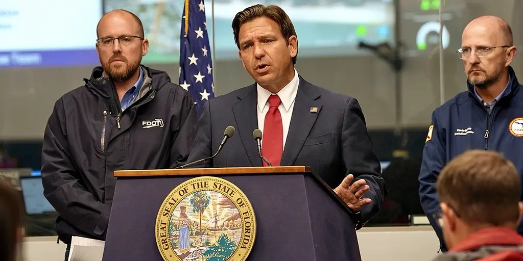 Media reporters for Florida Gov. DeSantis Schools praise flawed alarmists, claiming Hurricane Milton was made worse by "man-made global warming."