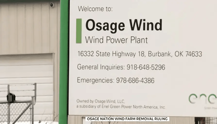 European energy company must remove 84 wind turbines from Osage lands in Oklahoma - do you agree?

