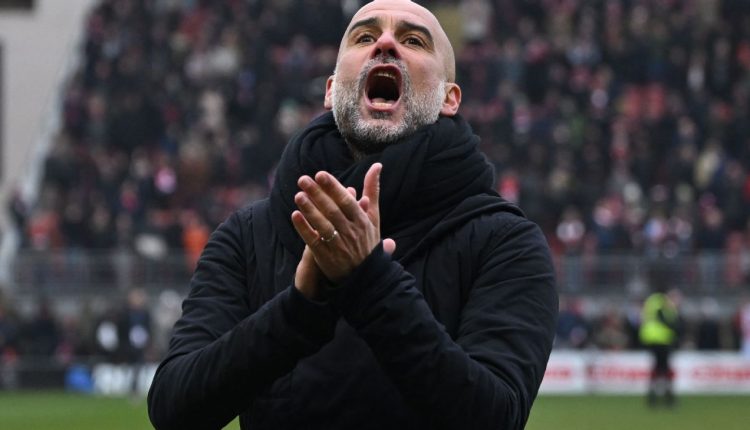 Pep Guardiola from Man City makes fun of 'sagging' chants in the FA Cup victory

