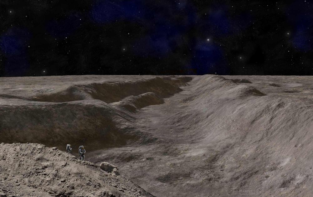 The moon has two Grand Canyons, which were carved by an asteroid effect in a few minutes