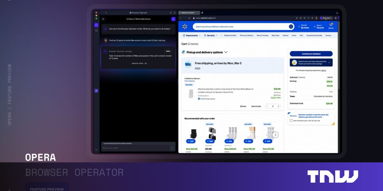 Opera browser reveals an AI agent who takes on online tasks for you