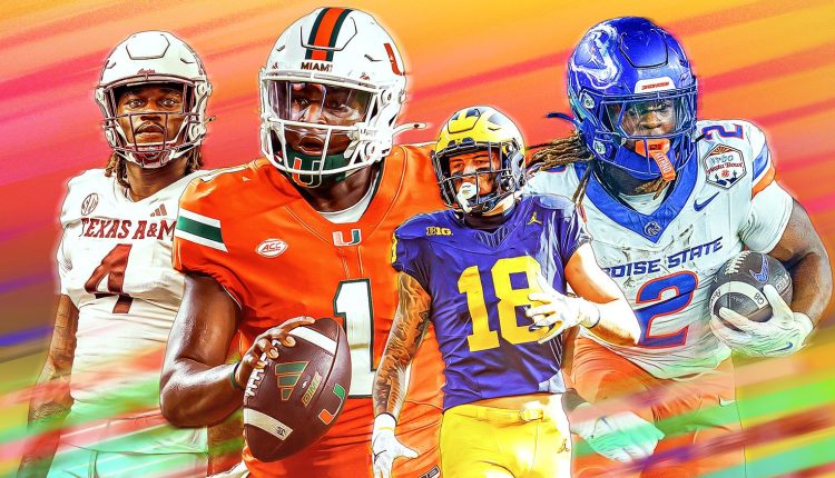 2025 NFL mock draft: Tannenbaum makes GM picks for Round 1