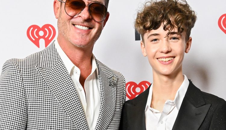 Robin Thicke's son Julian Rare Red Red Carpet

