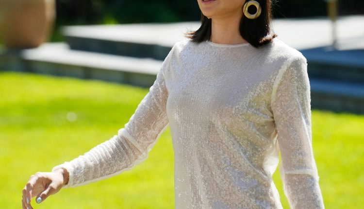 Paige Desorbo found an Amazon dupe for a 4,000 dollar -crochet dress

