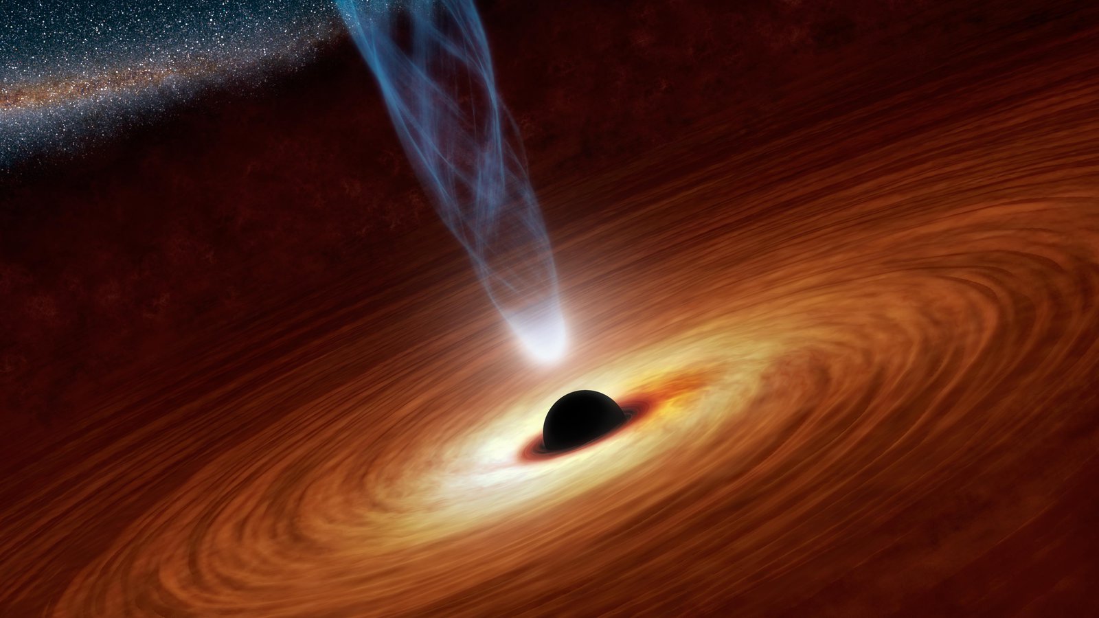 Artist's concept of a supermassive black hole. Credit: NASA