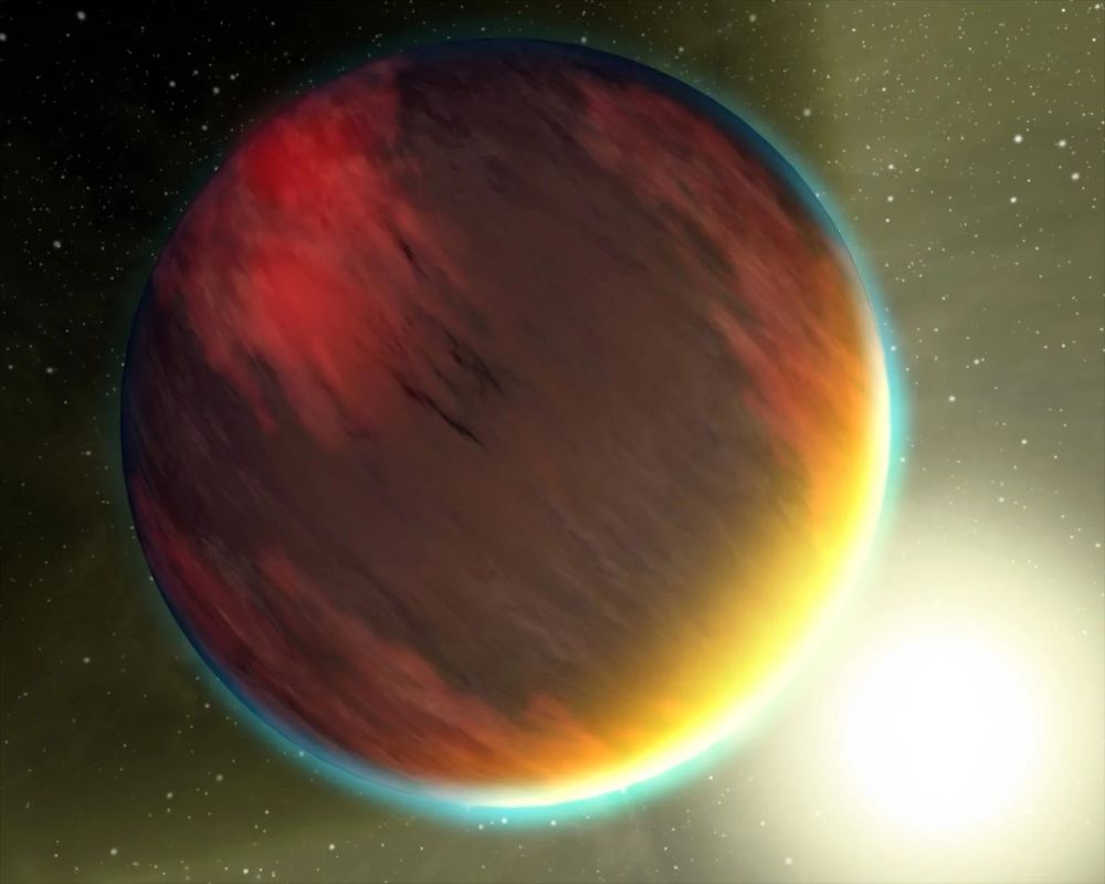 This artist's illustration shows an Ultra-Hot Jupiter extremely close to its star. Astronomers are tracking the planets orbital decay as it follows a death spiral to its star. Image Credit: NASA/JPL-Caltech