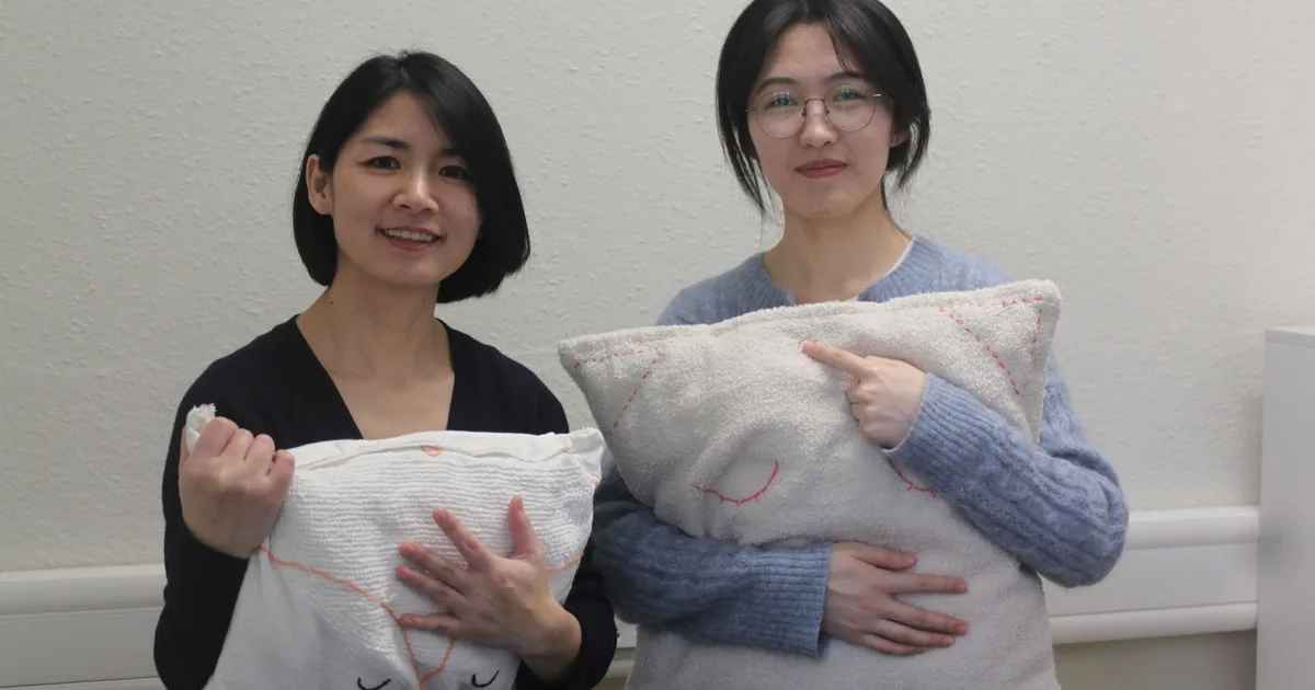 You can hug this smart pillow to stream music and avoid doomscrolling on phones